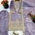 lavender silk festive kurta set