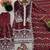 maroon silk festive kurta set