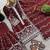 maroon silk festive kurta set