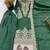 green silk festive kurta set