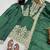green silk festive kurta set