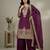 wine silk festive kurta set