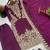 wine silk festive kurta set