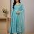 sky-blue fancy fabric festive kurta set