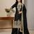 black silk festive kurta set
