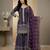 purple silk festive kurta set