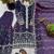 purple silk festive kurta set