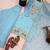 sky-blue silk festive kurta set