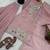 pink silk festive kurta set