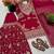 red georgette festive kurta set
