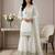 white chinon festive kurta set