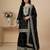black chinon festive kurta set