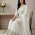 white chinon festive kurta set