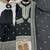 black chinon festive kurta set