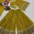 Mustard yellow embroidery silk blend  sharara suit set
