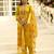 yellow silk festive kurta set