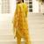yellow silk festive kurta set