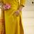 yellow silk festive kurta set