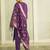 purple silk festive kurta set
