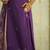 purple silk festive kurta set
