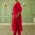 pink silk festive kurta set
