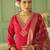 pink silk festive kurta set