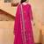 rani-pink georgette festive kurta set