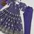 purple silk festive kurta set