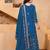 blue georgette festive kurta set