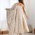 cream banarasi silk festive kurta set