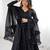 black georgette festive kurta set