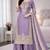 lavender silk festive kurta set