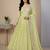 light-pear georgette festive kurta set