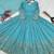 blue faux georgette festive wear anarkali