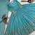 blue faux georgette festive wear anarkali