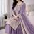 lavender silk festive kurta set