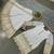 white faux georgette festive kurta set