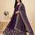 wine faux georgette festive wear anarkali