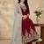 maroon georgette festive kurta set