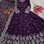 wine faux georgette festive wear anarkali