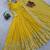 yellow faux georgette festive wear anarkali