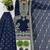 navy-blue faux georgette festive kurta set
