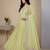 light-pear georgette festive kurta set