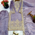 lavender silk festive kurta set