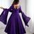 purple chanderi silk festive kurta set