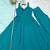 blue chanderi silk festive kurta set