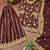 brown chinon festive kurta set