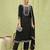 black viscose festive kurta set