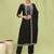 black viscose festive kurta set