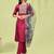 pink silk blend festive kurta set